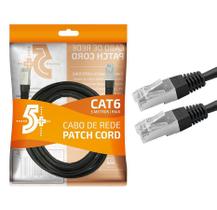 Cabo De Rede Patch Cord Cat6 Ethernet Ftp 5M Blindado 5+