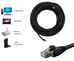 Cabo De Rede Patch Cord Cat6 Gigabit 10 Metros Cat 6 - Rj45