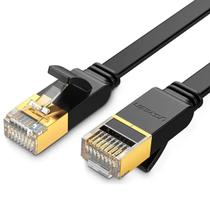 Cabo de rede patch cord cat7 gigabit 3m flat preto nw106 ugreen - 11262