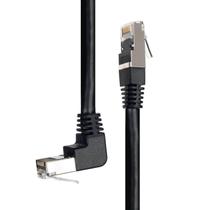Cabo de Rede Patch Cord Cat7 Plug 90 Graus para Cima Cabo de Rede Patch Cord Cat7 Plug 90 Graus para Cima