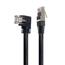 Cabo de Rede Patch Cord Cat7 Plug 90 Graus para Lateral Cabo de Rede Patch Cord Cat7 Plug 90 Graus para Lateral