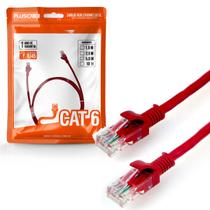 Cabo de Rede Patch Cord Plus Cable Cat.6 2,5M Vermelho Giga Cabo de Rede Patch Cord Plus Cable Cat.6 2,5M Vermelho Giga