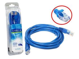 Cabo de Rede PATCH CORD RJ-45 CAT5 5 Metros AZUL CBX-N5C50 CBX-N5C50 EXBOM