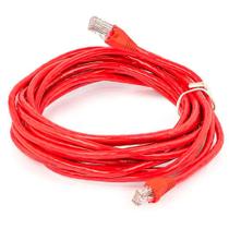 Cabo de Rede (Patch Cord) RJ45 Cat 5e - 10 metros - Vermelho - Plus Cable PC-ETHU100RD