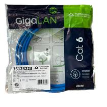 Cabo De Rede Patch Cord U/utp Gigalan 2.0m Azul Linha Green