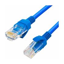 Cabo de rede patch cord utp cat5e gigabit 10m azul pc-ethu100bl pluscable