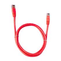 Cabo de Rede Plus Cable Patch Cord Cat.6, 1.5m, Vermelho - PC-ETH6U15RD