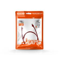 Cabo De Rede Plus Cable Patch Cord Cat5E 10M Vermelho Pc-Ethu100Rd Cabo De Rede Plus Cable Patch Cord Cat5E 10M Vermelho Pc-Ethu100Rd