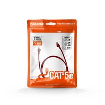 Cabo de Rede Plus Cable Patch Cord CAT5E RJ45 10 Metros Vermelho - PC-ETHU100RD