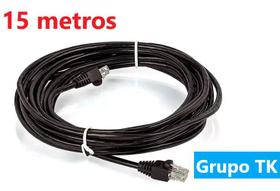 Cabo de rede preto -- rolo c/ 15 Metros profissional -- CFTV -- Internet -- Montado - ULTRA/INFINITY