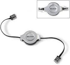 Cabo De Rede Retrátil Cat5e 1,1 Metros Retrátil Rj45