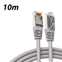 Cabo de Rede RJ45 Cat6 Alta Velocidade para Internet - Disponível em 10M 20M 30M (Interno/Externo)