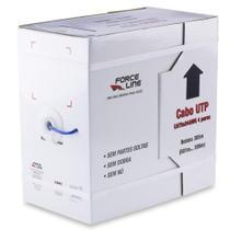 Cabo de Rede UTP CAT5e Transmissão até 100mhz Velocidade 1 Gbps 305 Metros - Force Line