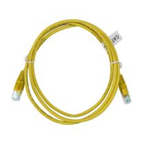 Cabo de Rede UTP (Patch Cord) RJ45 Cat 5e - 1.5 metros - Amarelo - CY-5128-CAT5E-1.5M-YL