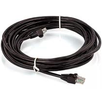 Cabo de Rede UTP Patch Cord RJ45 Cat 5e - 10 metros - Preto - Plus Cable PC-ETHU100BK