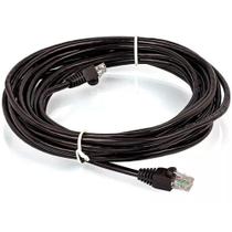 Cabo de Rede UTP Patch Cord RJ45 Cat 5e - 10 metros - Preto - Plus Cable PC-ETHU100BK