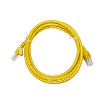 Cabo de Rede UTP (Patch Cord) RJ45 Cat 5e - 1,5 metros - Certificação Anatel - Amarelo Cabo de Rede UTP (Patch Cord) RJ45 Cat 5e - 1,5 metros - Certificação Anatel - Amarelo
