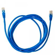 Cabo de Rede UTP Patch Cord RJ45 Cat 5e - 2,50 metros - Azul - Plus Cable PC-ETHU25BL