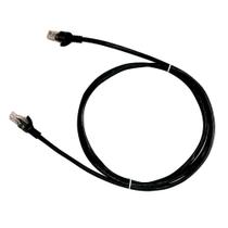 Cabo de Rede UTP Patch Cord RJ45 Cat 6 - 1,50 metros - Preto - Plus Cable PC-ETH6U15BK