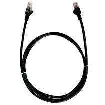 Cabo de Rede UTP (Patch Cord) RJ45 Cat 6 - 2.5 metros - Preto - Plus Cable PC-ETH6U25BK - Diversos