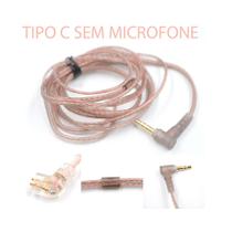 Cabo de Reposição P/ Fones KZ/QKZ Sem Microfone Tipo C - CB0494