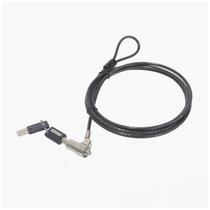 Cabo de Segurança Noble Com Chave - C3TECH - 1.8m - Preto - CS-50 - 440160220100 Cabo de Segurança Noble Com Chave - C3TECH - 1.8m - Preto - CS-50 - 440160220100