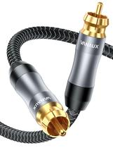 Cabo de subwoofer de áudio coaxial digital VANAUX RCA para RCA 2m Cabo de subwoofer de áudio coaxial digital VANAUX RCA para RCA 2m
