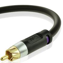 Cabo de subwoofer Mediabridge ULTRA Series RCA de 15 pés para RCA preto