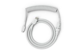 Cabo de Teclado Glorious Artisan Trançado USB-C Branco - Enrolado