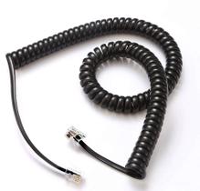 Cabo de telefone Comtrue Black 11,5 pés (3,5 m), pacote com 2 unidades universais