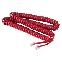 Cabo de telefone iSoho Tangle-Free Handset Curly 15 pés vermelho carmesim Cabo de telefone iSoho Tangle-Free Handset Curly 15 pés vermelho carmesim