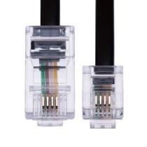 Cabo de telefone Keple 2m RJ11 a RJ45 preto Cabo de telefone Keple 2m RJ11 a RJ45 preto