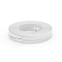 Cabo de telefone THE CIMPLE CO para telefone fixo 30m branco Cabo de telefone THE CIMPLE CO para telefone fixo 30m branco