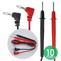 Cabo de Teste com Agulha, 1000V, 10A, 58cm Preto e Vermelho BOM6000