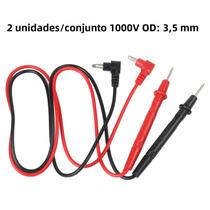 Cabo De Teste Para Multímetro Digital 1000V 10A Com Clip De 70cm Ferramenta De Voltímetro