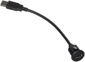Cabo de transferência de dados USB Pacific Accessory de 30 cm para estéreo automotivo Cabo de transferência de dados USB Pacific Accessory de 30 cm para estéreo automotivo
