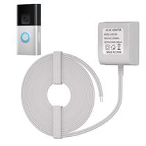 Cabo de transformador de campainha WSVOLLIS 24V 33 pés branco