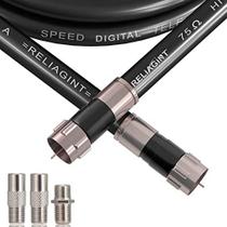Cabo de TV RELIAGINT RG6 coaxial de 30 pés com conector F