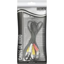 Cabo De Vídeo 3Rca Niquel 1,8Mts.