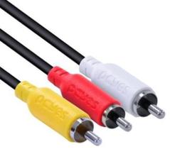 Cabo De Vídeo Composto 3 Rca Macho X 3 Rca Macho, Pcyes, 2M