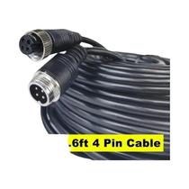 Cabo De Vídeo De Extensão De Aviação De 4 Pinos De 5M 10M 15M 20M Para Monitor De Caminhão, Van, RV,