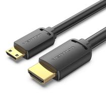Cabo De Vídeo Mini HDMI Para HDMI Macho 1 Metro Vention Cabo De Vídeo Mini HDMI Para HDMI Macho 1 Metro Vention