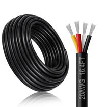 Cabo DEKIEVALE 20 AWG, 4 condutores, 5 m, PVC preto Cabo DEKIEVALE 20 AWG, 4 condutores, 5 m, PVC preto