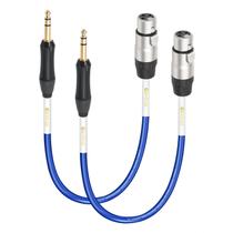 Cabo Devinal XLR fêmea até 6,35 mm TRS 20AWG banhado a prata