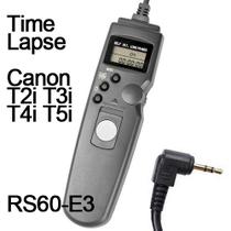 Cabo Disparador Remoto Time Lapse Canon RS60-E3