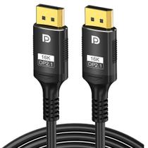 Cabo Display Port Versão 2.1 Resolução até 16K 30hz 8k 120hz 4k 320hz HDR 1 metro