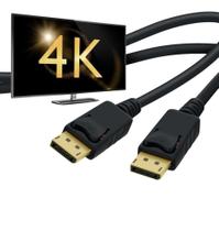 Cabo Displayport 1.4A 240Hz 8K 1.8M Triplo Blindado + Trava - Js Technology