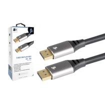 Cabo Displayport 3M Resolução 8K 7680 x 4320 pixels Compatível com Modelos Anteriores