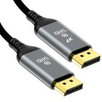 Cabo Displayport 4K 60Hz Ultra HD Full HD Blindado