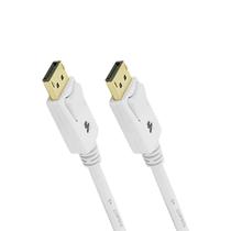 Cabo Displayport 5 Chipsce 1.2 Com Trava Branco 2m 0187497 Cabo Displayport 5 Chipsce 1.2 Com Trava Branco 2m 0187497